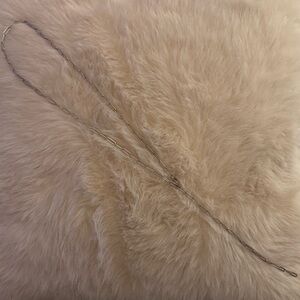 silver chain lariat necklace